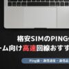 格安SIM Ping 比較