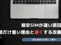 格安SIM 遅い 原因