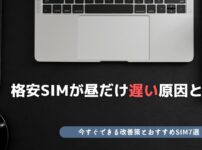 格安SIM 昼だけ遅い