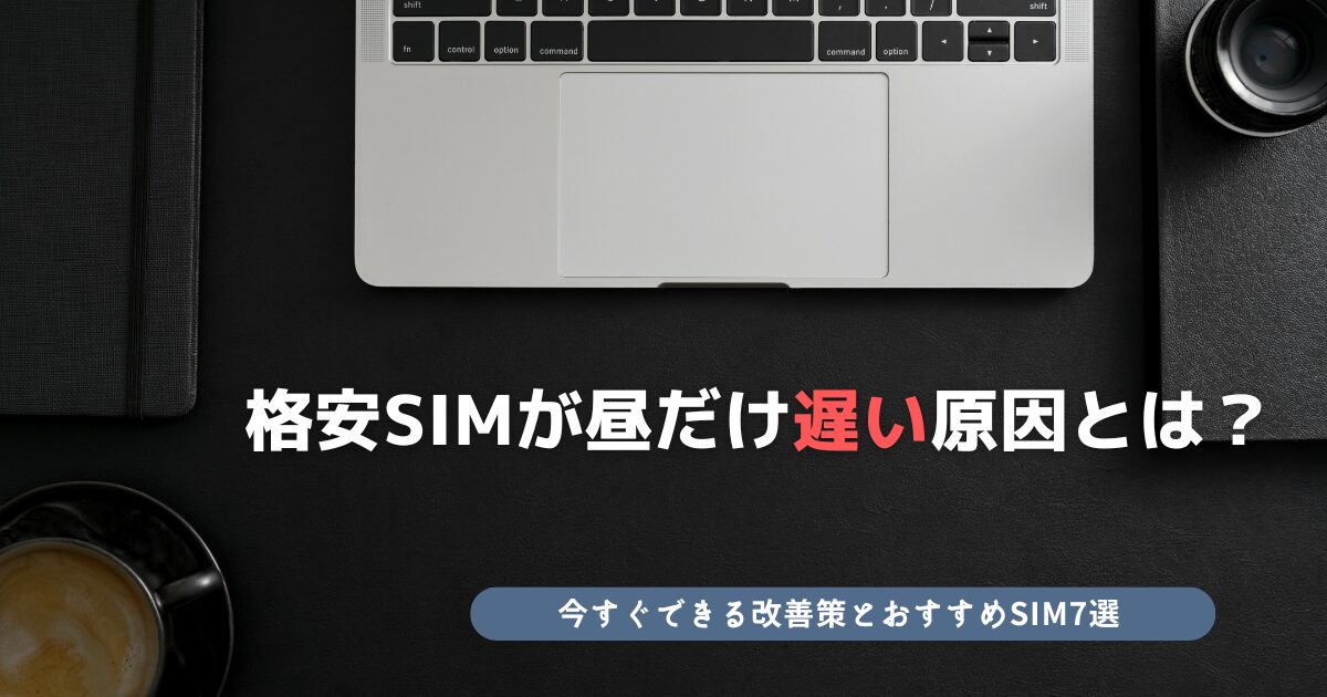 格安SIM 昼だけ遅い