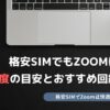 格安SIM Zoom 通信速度