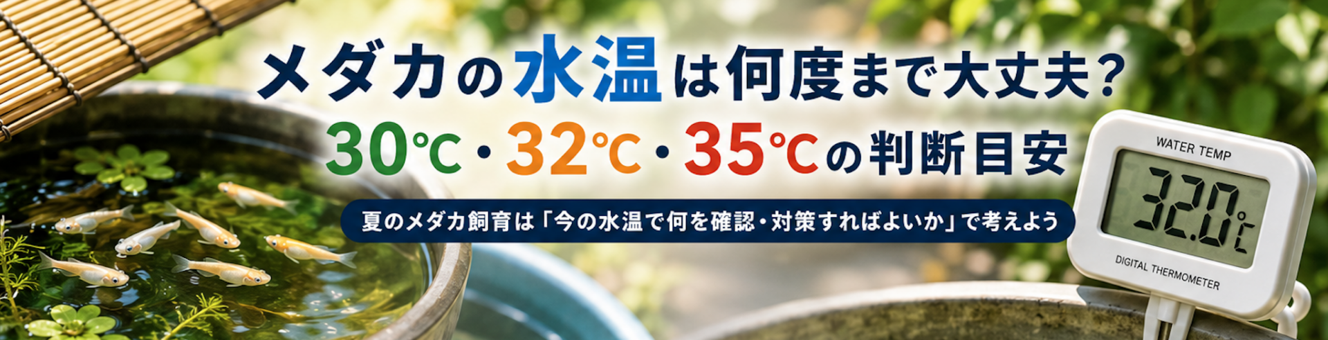メダカ 水温 何度まで