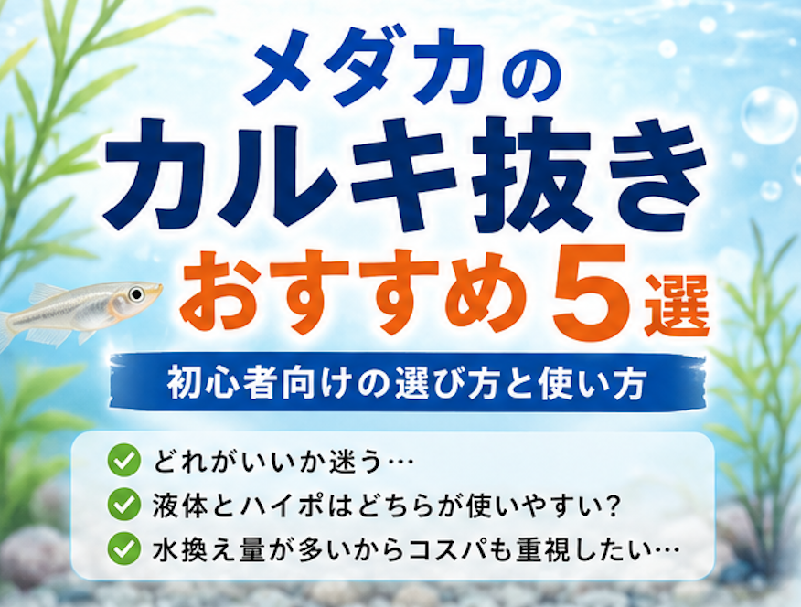 メダカ カルキ抜き おすすめ